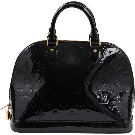 louis vuitton black patent leather bag|Louis Vuitton calf leather bag.